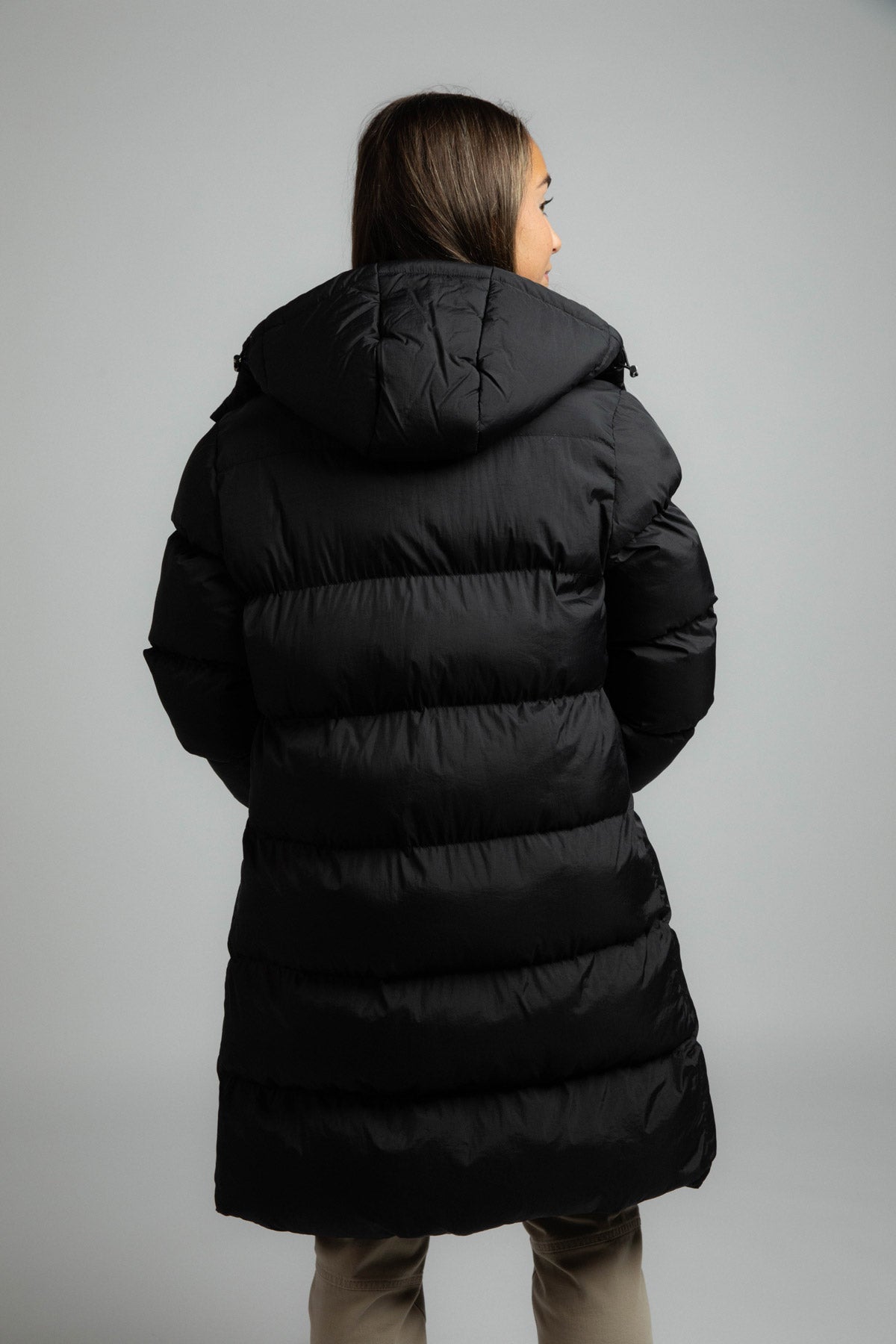 CHAQUETA LARGA DE FIBRA BOTAYA