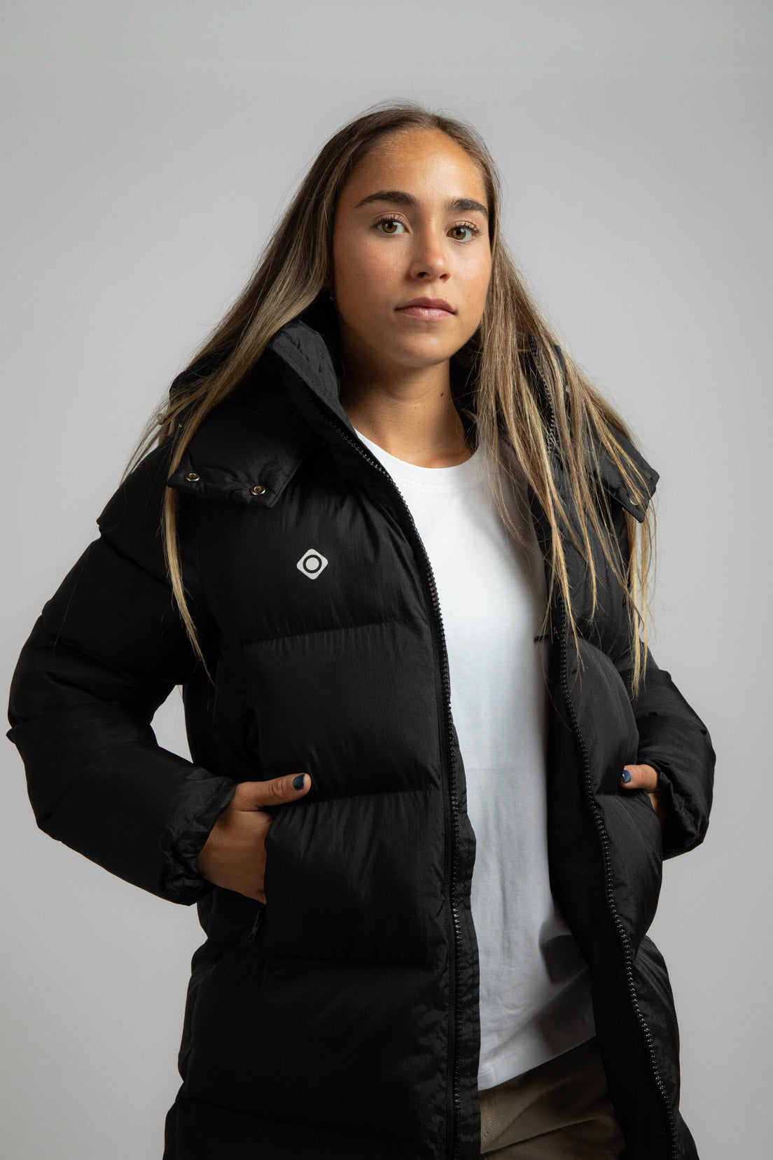 CHAQUETA LARGA DE FIBRA BOTAYA