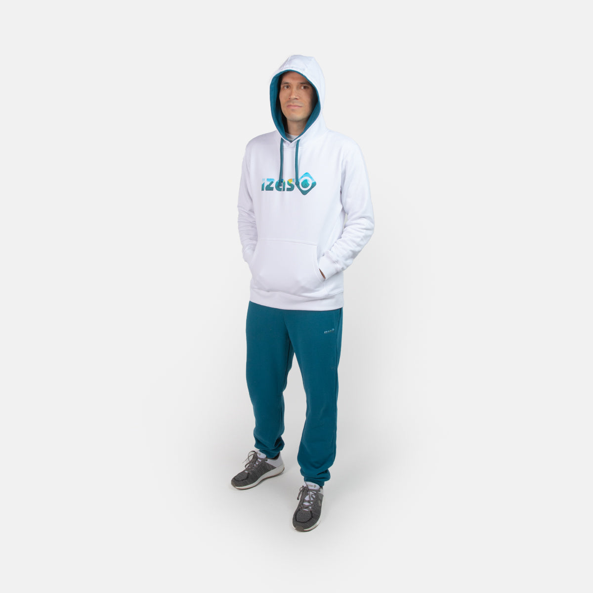 SUDADERA BASICA ALGODON HOMBRE CON CAPUCHA RODHES SWEAT C/C M