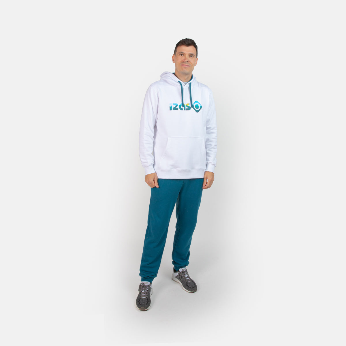 SUDADERA BASICA ALGODON HOMBRE CON CAPUCHA RODHES SWEAT C/C M