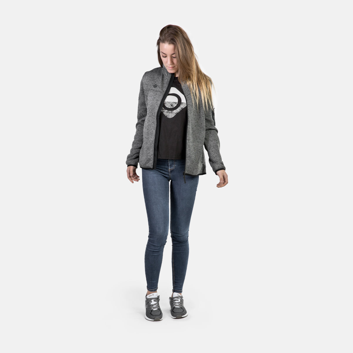 CHAQUETA POLAR DE PUNTO SAMAUN W