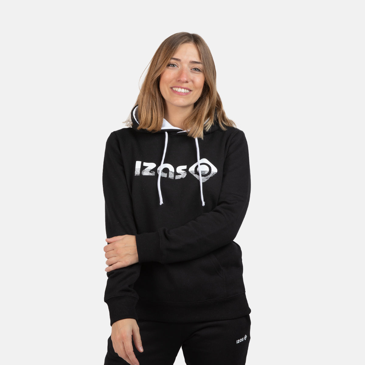 SUDADERA BASICA ALGODON CON CAPUCHA MUJER RODHES SWEAT C/C W