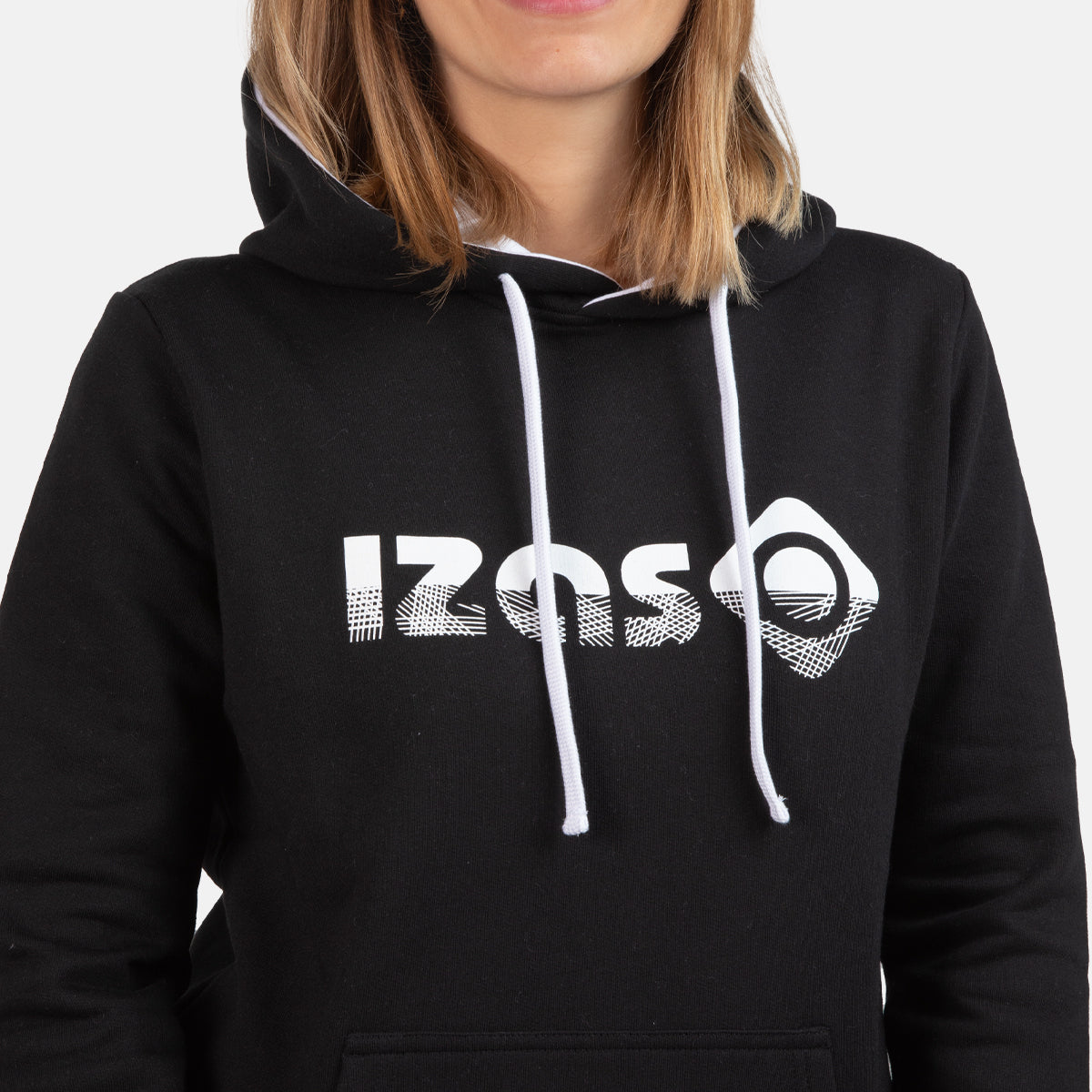 SUDADERA BASICA ALGODON CON CAPUCHA MUJER RODHES SWEAT C/C W