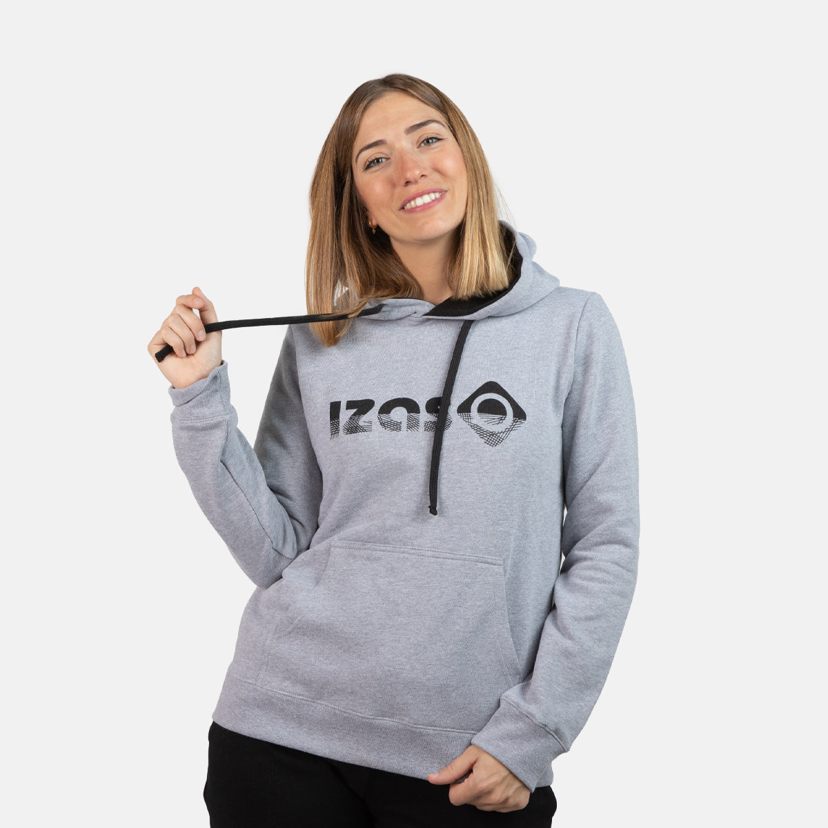SUDADERA BASICA ALGODON CON CAPUCHA MUJER RODHES SWEAT C/C W