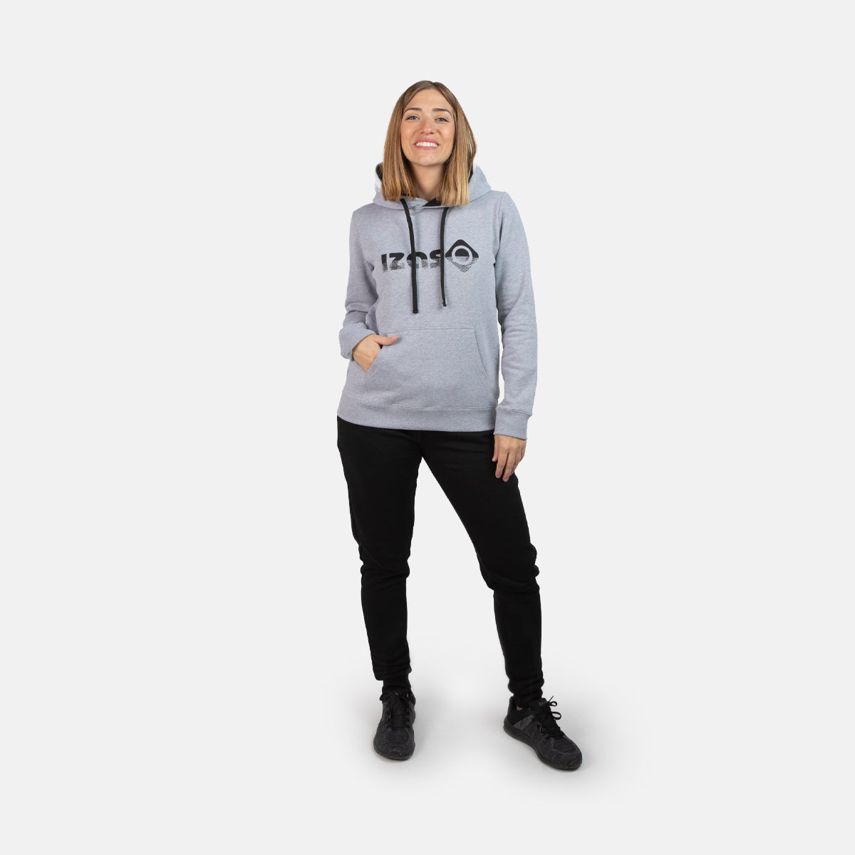 SUDADERA BASICA ALGODON CON CAPUCHA MUJER RODHES SWEAT C/C W