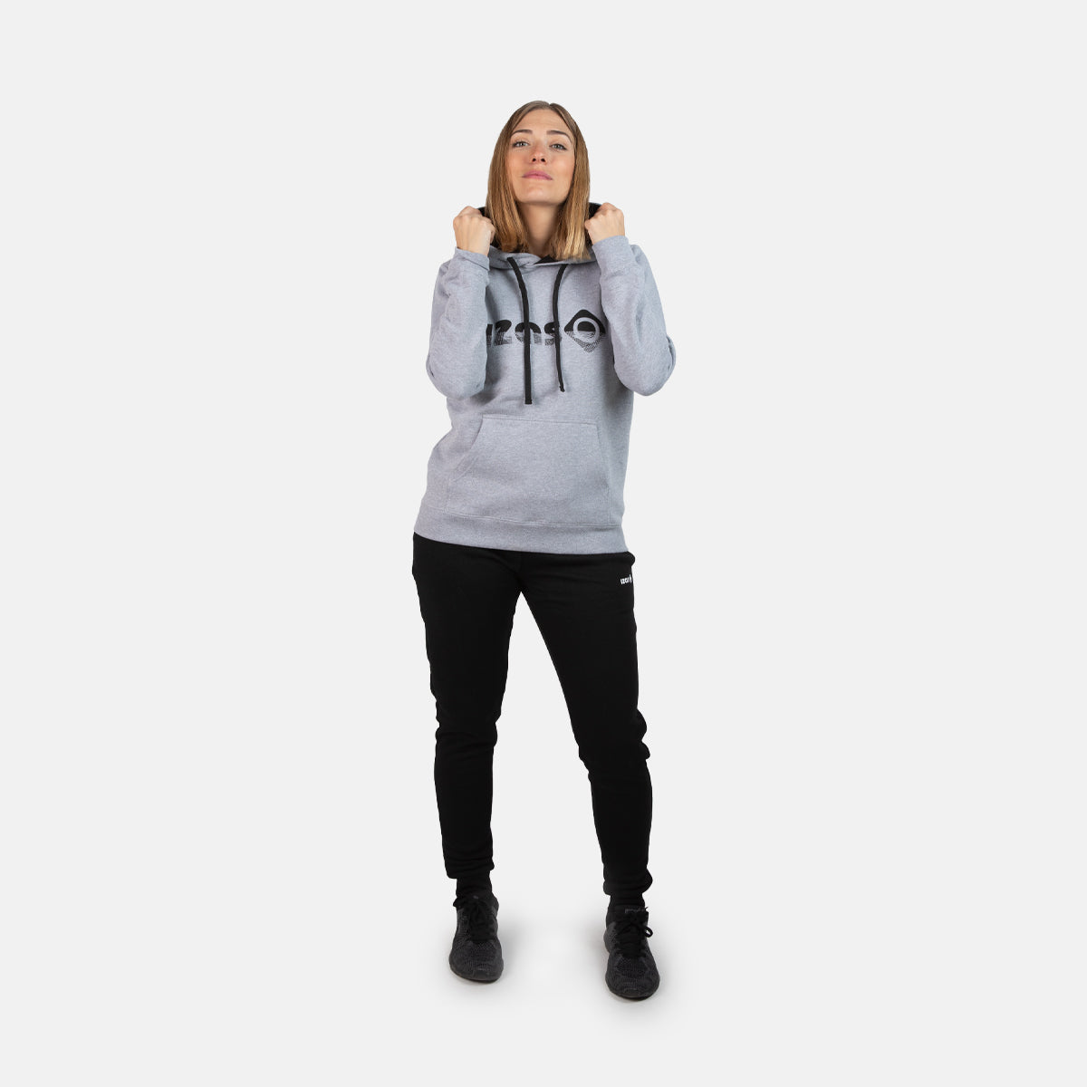 SUDADERA BASICA ALGODON CON CAPUCHA MUJER RODHES SWEAT C/C W