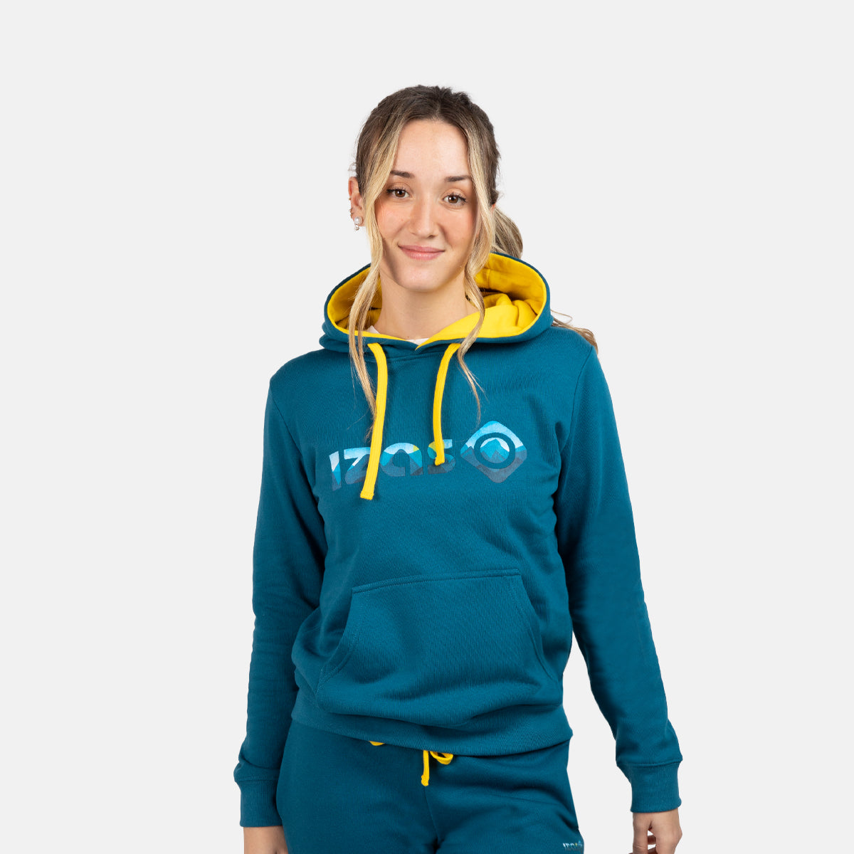 SUDADERA BASICA ALGODON CON CAPUCHA MUJER RODHES SWEAT C/C W