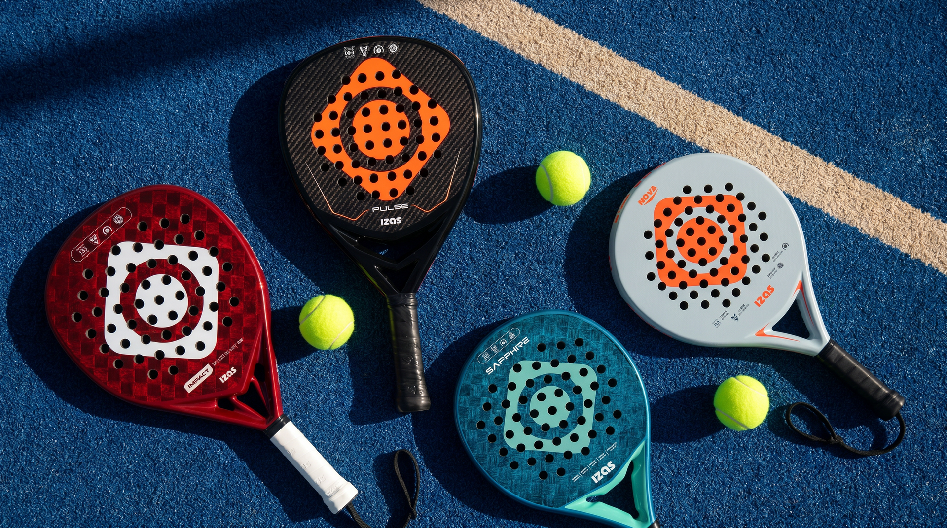 Izas Padel Official 9-Racket Collection