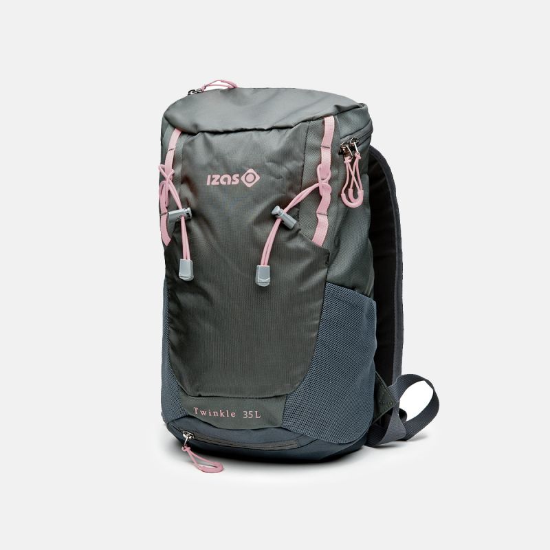 gray and trekking backpack l novax m pink
