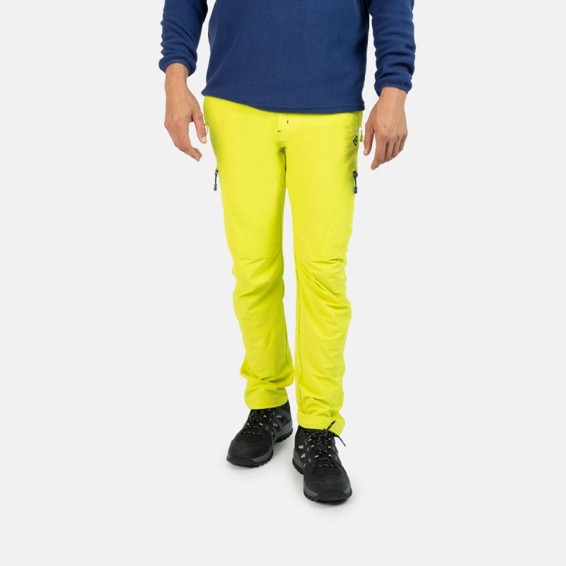 pantaloni da arrampicata verde uomo m ac giallo baltic