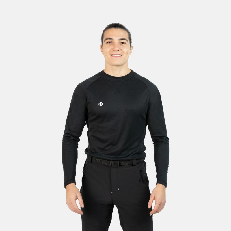 t-shirt thermique noir nelion