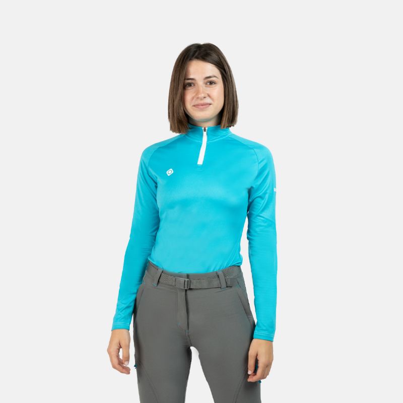 PULL-OVER POLAIRE TURQUOISE FEMME GORNER W